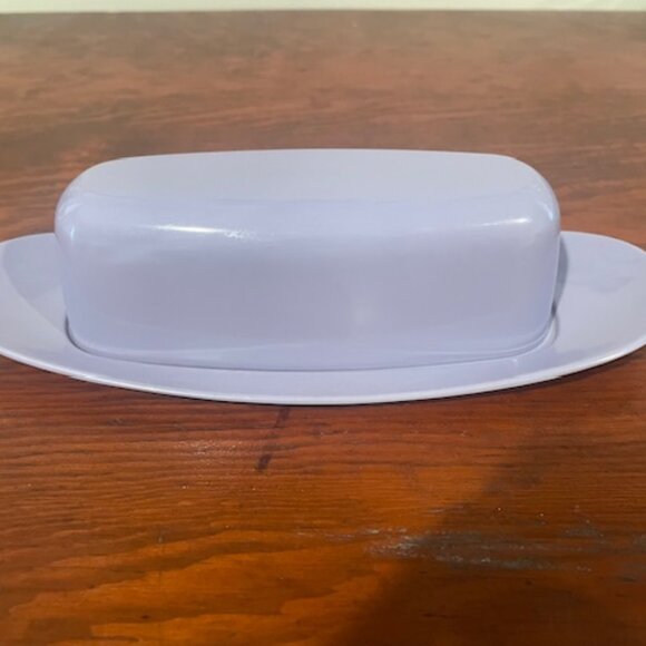 Vintage Royalon Melmac Lavender / Purple Retro Butter Dish w/Lid USA 321/320 - Picture 2 of 6